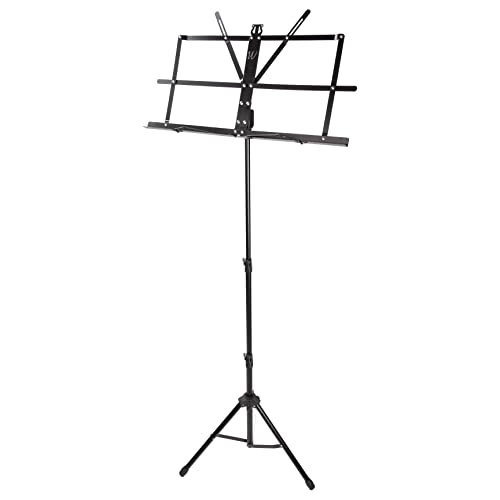 Windsor 050151-BK Adjustable Folding Sheet Music Stand with Carry Case Black von windsor