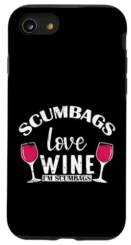Drecksäcke lieben Wein Ich bin Drecksäcke Hülle für iPhone SE (2020) / 7 / 8 von wine alcohol vine wine cellar grape drink vine
