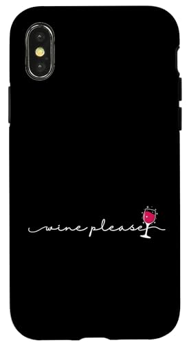 Wein, bitte trinken Hülle für iPhone X/XS Wein, bitte trinken Hülle für iPhone X/XS von wine alcohol vine wine cellar grape drink vine