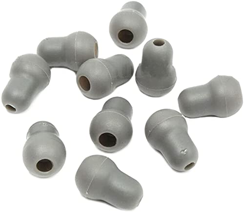 10 Stück Super Soft Earplug Eartips Ohrhörer Ersatz für Stethoskop Silikon Grau von winwill