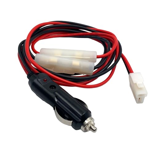 4.92 Ft 12V T-Shape Autoradio Stromkabel mit 15A Sicherung für YAESU FT-1802 1807 8800 7800R ICOM IC-F1610 IC-F2610 KEN WOOD TM-201B TM-261A von winwill