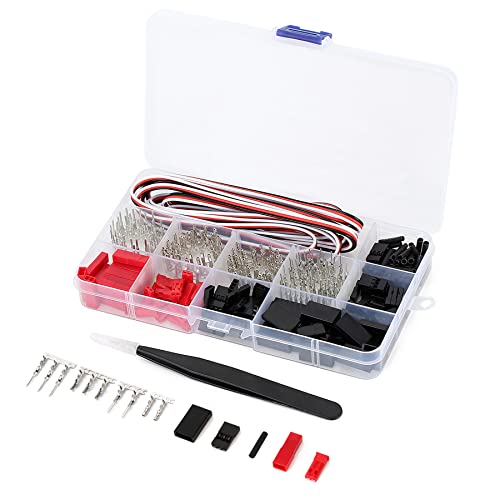 50 Sets JST Servo Connector Kit, RC Stecker/Buchsen Crimp Pin Kabel Kit Kompatibel JST SYP Futaba Servo Wire Verlängerungskabel für RC Car Hitec Spektrum Modellflugzeuge von winwill