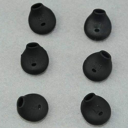 wirlsweal Ohrhörer Ohrhörer Ohr Spitze für Handy aktiv S6 S7 3Pair Black. von wirlsweal
