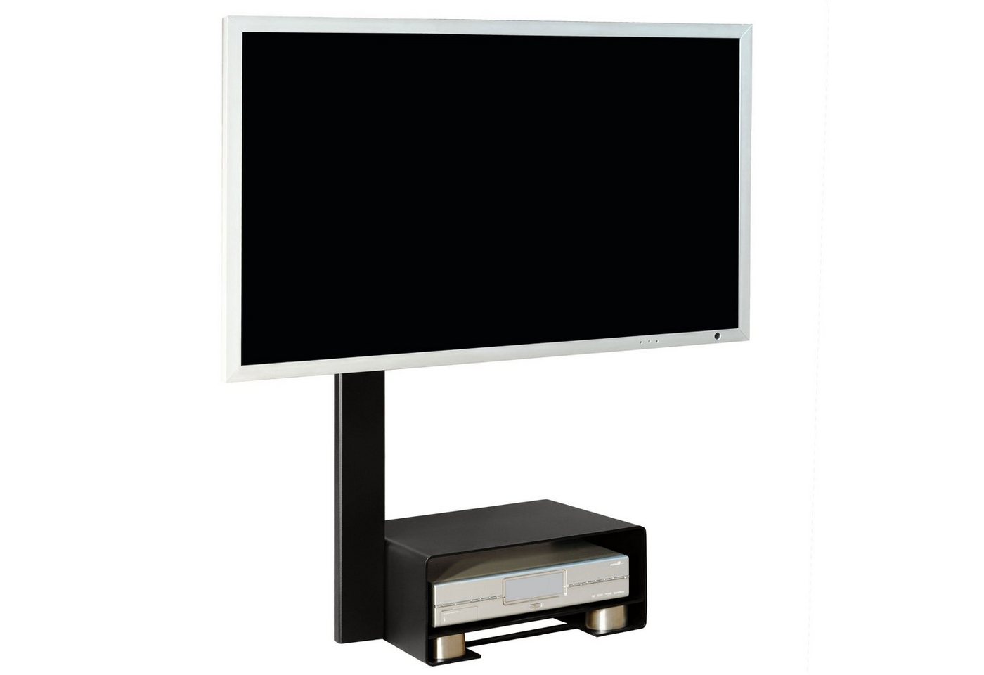 wissmann raumobjekte Robuster TV-Standfuß TV-Ständer, (bis 65,00 Zoll, elegante Fernseher Erhöhung, Stahl pulverbeschichtet, Made in Germany) von wissmann raumobjekte