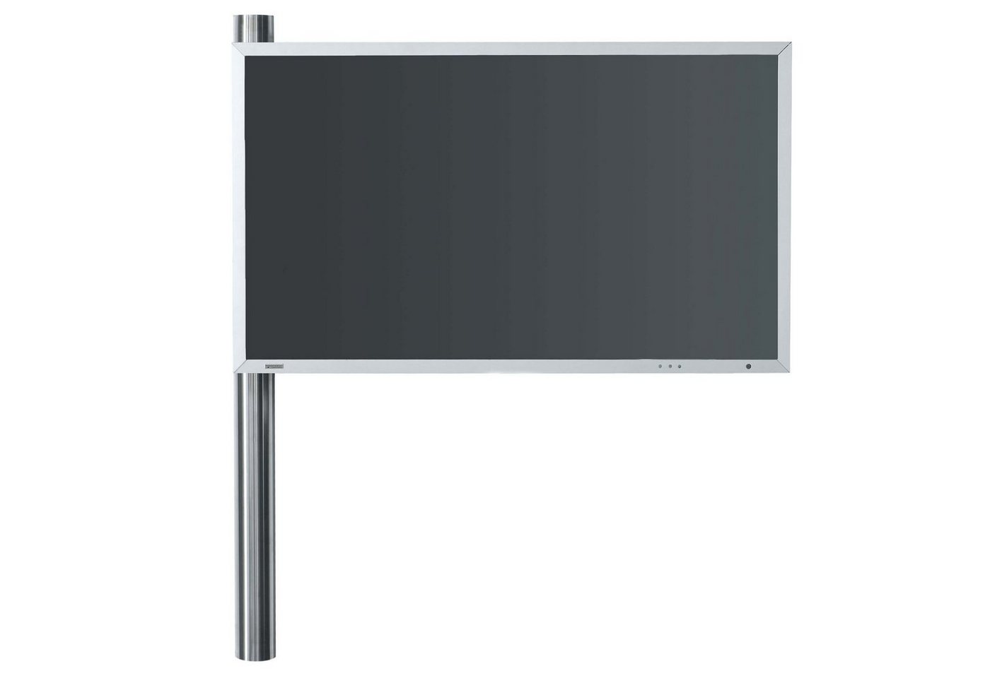 wissmann raumobjekte Schwenkbare TV-Halterung aus Edelstahl TV-Wandhalterung, (bis 85,00 Zoll, 2 Teile, drehbare Fernseherhaltung, 90° schwenkbar, Made in Germany) von wissmann raumobjekte