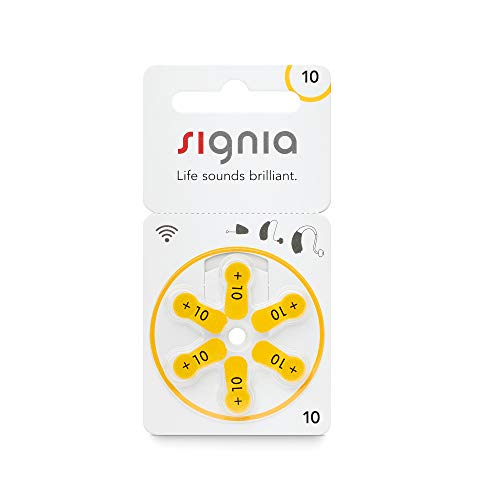 60er Pack kompatibel mit Siemens Signia Typ 10 Hörgerätebatterien (Gelb) | 60 Stück | Premium Zink-Luft Batterien | Extra langlebig & leistungsstark | Für alle Hörgeräte mit Größe 10 von wns-emg-world