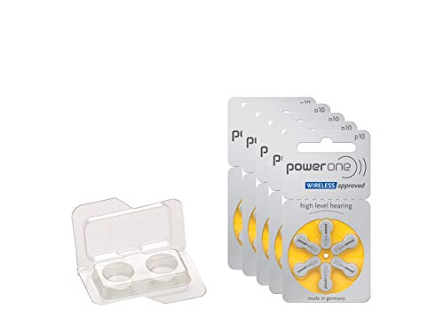 Powerone Hörgerätebatterien Typ 10 Zinc Air PR70 - Lange Laufzeit und hohe Leistung - 30er Vorratspack Benutzerfreundlich für alle Hörhilfen geeignet von wns-emg-world