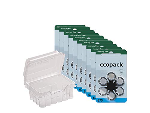 Varta kompatibel Hörgerätebatterien Typ 675 Mercury Free Zink-Luft PR44 | 60x Ecopack Batterien für Hörgeräte Varta kompatibel Hörgerätebatterien Typ 675 Mercury Free Zink-Luft PR44 | 60x Ecopack Batterien für Hörgeräte von wns-emg-world
