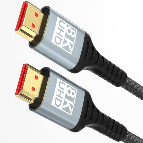 woednx HDMI Kable 2Meter 8K,Ultra High Speed HDMI Kabel 8K@60Hz 4K@120Hz 7680P,HDMI 2.1 Support HDR10 eARC 3D HDCP 2.2 & 2.3,Compatible with PS5/4 X-Box HDTV Blu-ray Player/Monitor/Laptop woednx HDMI Kable 2Meter 8K,Ultra High Speed HDMI Kabel 8K@60Hz 4K@120Hz 7680P,HDMI 2.1 Support HDR10 eARC 3D HDCP 2.2 & 2.3,Compatible with PS5/4 X-Box HDTV Blu-ray Player/Monitor/Laptop von woednx