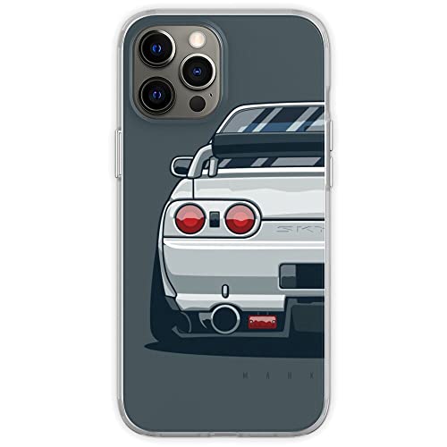 wogehote Kompatibel mit iPhone 11 Hülle Skyline Japans GTR Cool Sports R32 Supra Race Car Stoßfest Weich TPU Silikon Phone Schutzhülle Case Cover von wogehote
