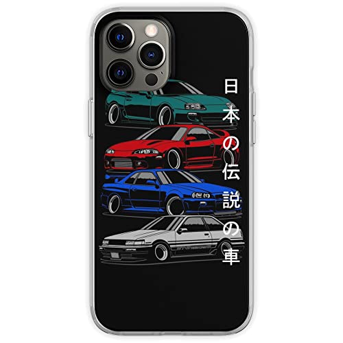 wogehote Kompatibel mit iPhone 7 Plus/8 Plus Hülle Classic JDM Legends Japanisch Super Racing Car Weich & Flexibel TPU Stoßfest Druck Transparent Handyhülle Cover von wogehote