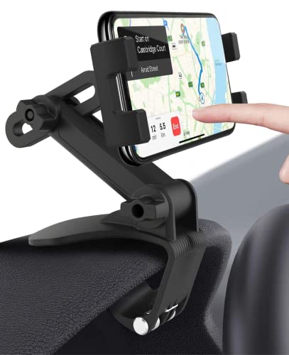 woleyi Armaturenbrett Clip Auto Handyhalterung, Universal KFZ Sonnenblende & Rückspiegel Tablet Handy Halter mit 360° Drehbar für iPhone iPad, Samsung Galaxy, Huawei, LG 4-11" Handys und Tablets von woleyi