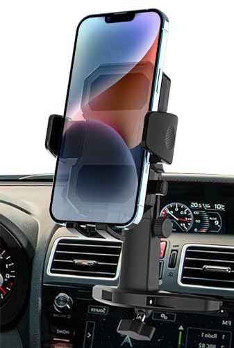 woleyi Auto Handyhalterung CD Schlitz, Handy Autohalterung CD Schacht mit Teleskoparm & 360° Drehung, KFZ CD Fach Handyhalter für iPhone 15 Pro Max Plus 14 13, Samsung, Huawei, alle 4-7" Handys von woleyi