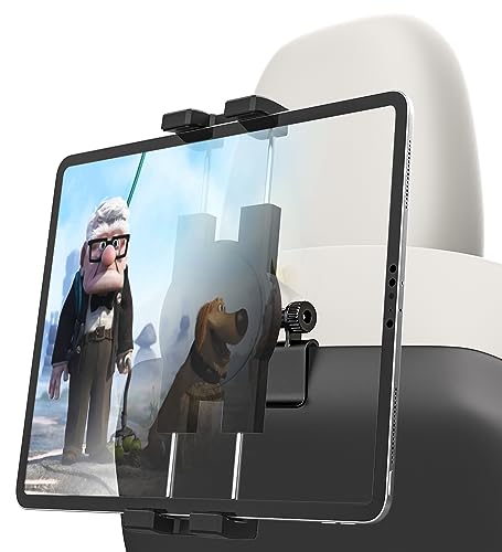 woleyi Tesla Tablet Halterung Rücksitz, Tesla Model 3/Y Kopfstütze Tablet Halterung für Kinder [Kugelkopf aus Metall & 360° Drehung] für iPad Pro Air Mini, Galaxy, Fire, Switch, Handys, 4–12.9“ von woleyi