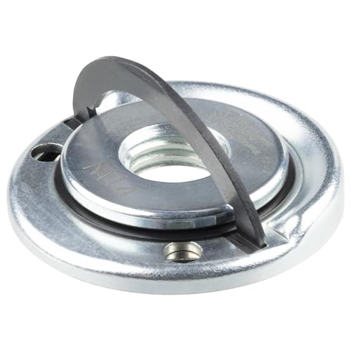 wolfcraft Schnellspannmutter für Winkelschleifer - 2463000 - Ø 45 mm M14 - Für schnellen, werkzeuglosen Wechsel von Trenn-, Schrupp- und Schleifscheiben von wolfcraft
