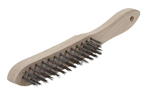 wolfcraft 1 Stahldraht-Handbürste, Holzausf..280mm 2723000 von wolfcraft