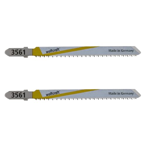 wolfcraft 2 Stichsägeblätter BiM I 3561000 I spitzverzahnt, für ausrissfreie Schnittkanten an der Ober- und Unterseite I für alle gängigen Stichsägen wolfcraft 2 Stichsägeblätter BiM I 3561000 I spitzverzahnt, für ausrissfreie Schnittkanten an der Ober- und Unterseite I für alle gängigen Stichsägen von wolfcraft