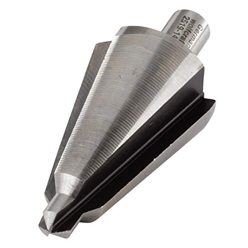 wolfcraft Blechschälbohrer HSS, Rundschaft 10 mm Ø 8-31mm I 2519000 I Für stufenloses Aufbohren und Entgraten von Metall und Kunststoff wolfcraft Blechschälbohrer HSS, Rundschaft 10 mm Ø 8-31mm I 2519000 I Für stufenloses Aufbohren und Entgraten von Metall und Kunststoff von wolfcraft