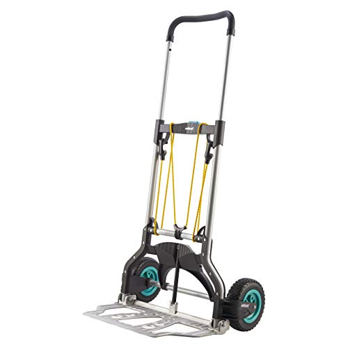 wolfcraft I TS 850 Offroad I 5503000 I Transportsystem I Sackkarre für Garten und Gelände I bis 100 kg Tragkraft I Sackkarrenrad mit einem Durchmesser von 18 cm I klappbar I leicht verstaubar von wolfcraft