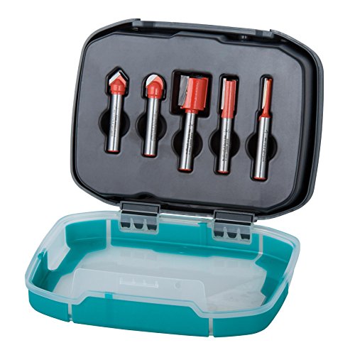 wolfcraft Nutfräser-Set 5-tlg I 8753000 I für Holzwerkstoffe I Ø 5-20 mm I Hochwertige Fräser in Kunststoffbox I für Oberfräsen und stationäre Fräsmotoren wolfcraft Nutfräser-Set 5-tlg I 8753000 I für Holzwerkstoffe I Ø 5-20 mm I Hochwertige Fräser in Kunststoffbox I für Oberfräsen und stationäre Fräsmotoren von wolfcraft