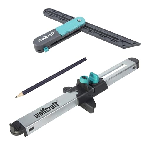 wolfcraft Projekt-Set „Winkel übertragen und Laminat einpassen“ I 8660000 I 2 praktische Helfer für passgenaues Verlegen von Vinyl und Laminat wolfcraft Projekt-Set „Winkel übertragen und Laminat einpassen“ I 8660000 I 2 praktische Helfer für passgenaues Verlegen von Vinyl und Laminat von wolfcraft