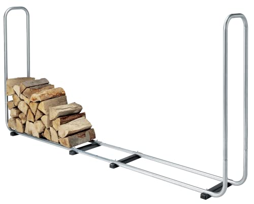 wolfcraft Stapelhilfe für Brennholz - 5122000 - Verstellbare Kaminholzaufbewahrung für den Außenbereich aus verzinktem Stahl/Max. Volumen: 1,17 m³ - Made in Europe von wolfcraft