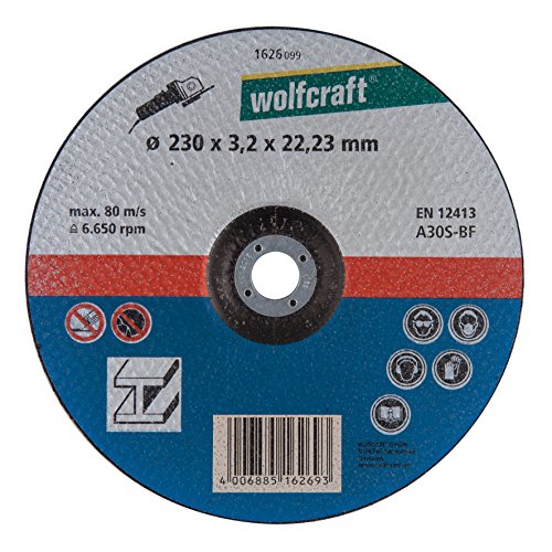wolfcraft Trennscheiben für Metall Ø 230 mm, gekröpft I 1626099 I hohe Schnittleistung, lange Standzeit wolfcraft Trennscheiben für Metall Ø 230 mm, gekröpft I 1626099 I hohe Schnittleistung, lange Standzeit von wolfcraft