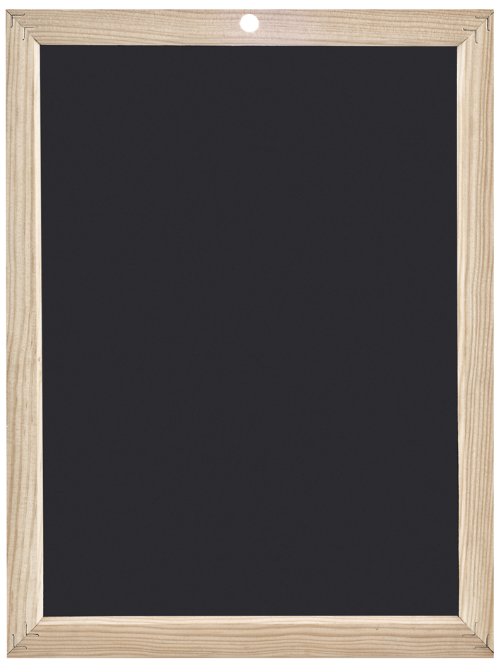 Wonday Schreibtafel, blanko, (B)400 x (H)600 mm, schwarz von wonday