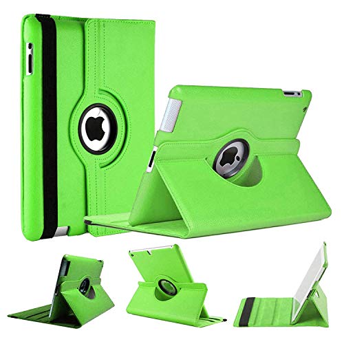 World Biz Schutzhülle für iPad Mini 4, Brieftaschen-Hülle, stoßfest, PU-Leder, Book-Stil, 360 ° drehbar, mit Klapp-Ständerfunktion, grün von world biz