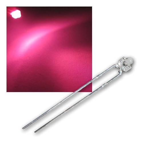 world-trading-net - 100 LEDs 1,8mm wasserklar pink - superhell Set, Leuchtdiode, bedrahtet, Diode Leuchtend, als Bauteil world-trading-net - 100 LEDs 1,8mm wasserklar pink - superhell Set, Leuchtdiode, bedrahtet, Diode Leuchtend, als Bauteil von world-trading-net