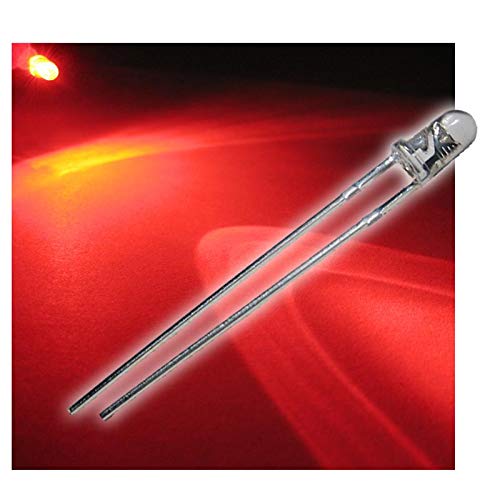 world-trading-net - 100 LEDs 3mm wasserklar rot Typ WTN-3-7000r, Leuchtdiode, bedrahtet, Diode Leuchtend, als Bauteil world-trading-net - 100 LEDs 3mm wasserklar rot Typ WTN-3-7000r, Leuchtdiode, bedrahtet, Diode Leuchtend, als Bauteil von world-trading-net