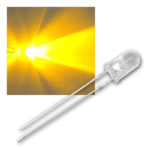world-trading-net - 100 LEDs wasserklar 5mm gelb Typ WTN-5-5000ge, Leuchtdiode, bedrahtet, Diode Leuchtend, als Bauteil von world-trading-net