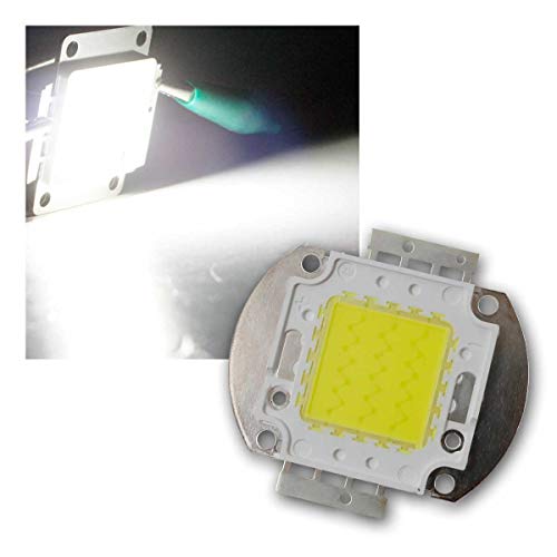 world-trading-net 5X LED Chip 30W Highpower kalt-weiß Square von world-trading-net