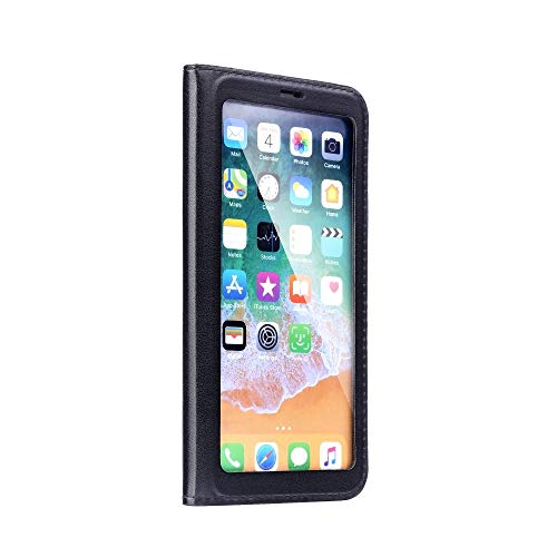iPhone XS/iPhone X Hülle Flip Case Tasche aus Kunstleder Klapp-Hülle mit transparentem Sichtfenster Touch-Sensitiv Bookstyle Handytasche 360° Rundumschutz Schutzhülle Schale Holster Etui Schwarz iPhone XS/iPhone X Hülle Flip Case Tasche aus Kunstleder Klapp-Hülle mit transparentem Sichtfenster Touch-Sensitiv Bookstyle Handytasche 360° Rundumschutz Schutzhülle Schale Holster Etui Schwarz von wortek