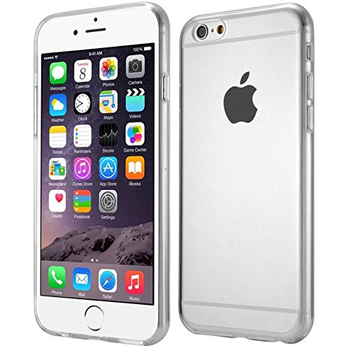 wortek 2er Set Designer TPU Silikon - Case komatibel mit Apple iPhone 6 Plus / 6S Plus Schutz Hülle Transparent mit Kameraschutz von wortek