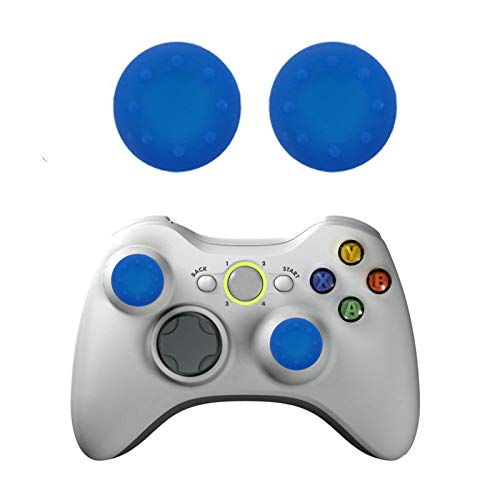 wortek Controller Aufsätze Thumb Grip Control Analog Stick Set Kappe Silikon PS2, PS3, PS4, Xbox, Xbox 360, Xbox One Blau von wortek