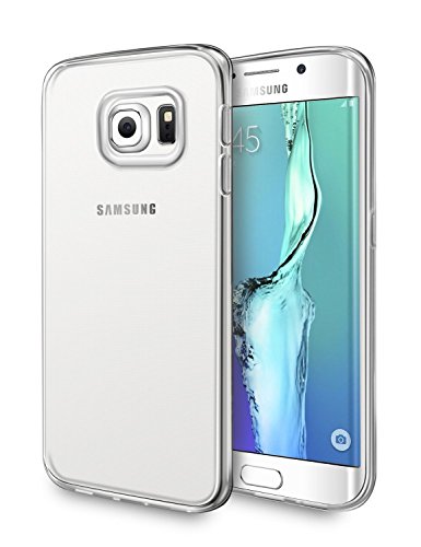 wortek Designer TPU Silikon - Case für Samsung Galaxy S6 Edge+ Schutz Hülle Transparent (S6 Edge Plus 5,7") von wortek