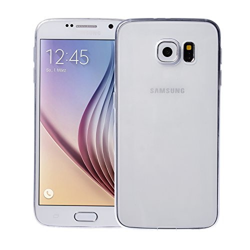 wortek Designer TPU Silikon - Case für Samsung Galaxy S6 Schutz Hülle Transparent (SM-G920F) von wortek
