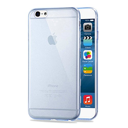 wortek Handy Hülle, kompatibel mit iPhone 6 / 6S, Designer TPU Silikon Case Schutz Hülle Blau von wortek
