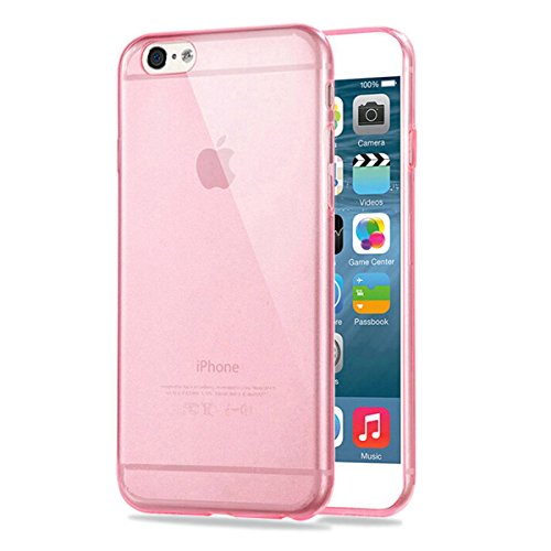 wortek Handy Hülle, kompatibel mit iPhone 6 / 6S, Designer TPU Silikon Case Schutz Hülle Pink von wortek