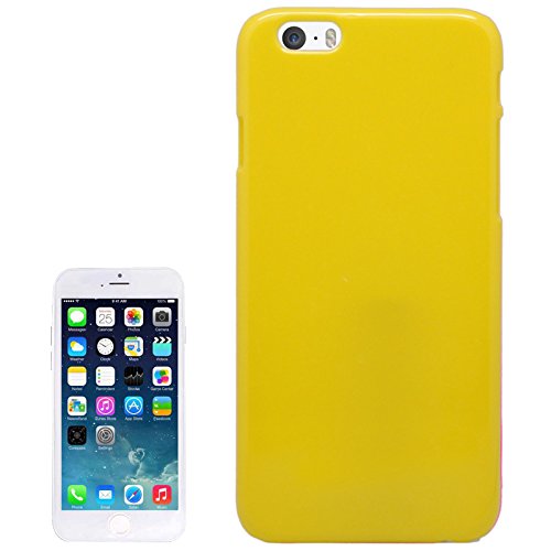 wortek Hardcase Hülle Apple iPhone 6 (4,7") Schutzhülle Pure Color (Harte Rückseite) Gelb von wortek