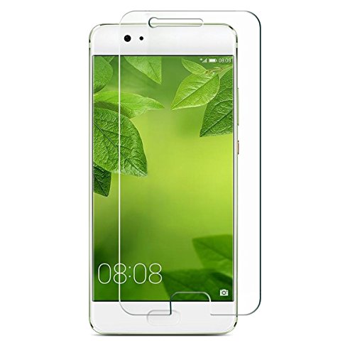 wortek Huawei P10 Plus Schutzfolie Schutzglas Displayschutz Tempered Glass 9H Ultra klar [Glas bewusst Kleiner als Display, da Dieses gewölbt ist] von wortek