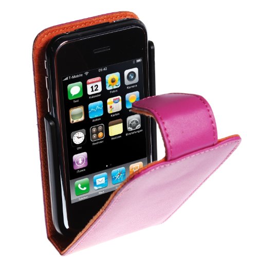 wortek Premium Flip Case Apple iPhone 3G / 3GS Tasche Pink von wortek