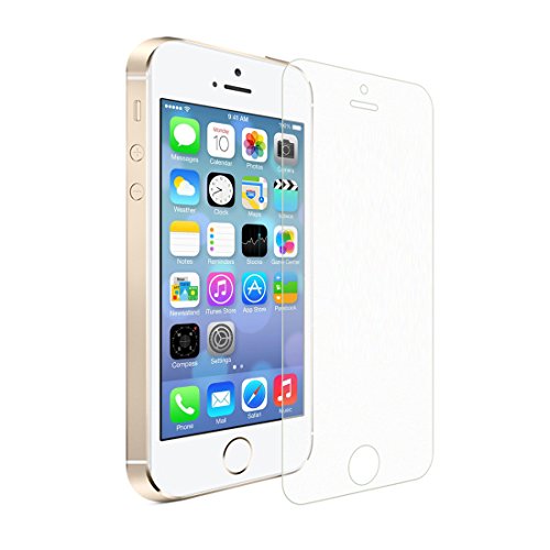 wortek Schutzfolie, kompatibel mit iPhone 5 / 5S / SE/C, Anti Glare Crystal Clear 3D Touch Folie Ultra dünn von wortek