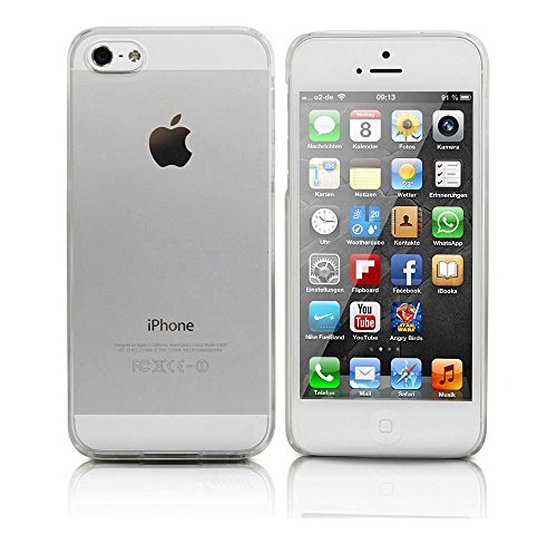 wortek Schutzhülle, kompatibel mit iPhone 5 / 5S, Silikon Hülle Case Clear TPU durchsichtig transparent Clear Original wortek Schutzhülle, kompatibel mit iPhone 5 / 5S, Silikon Hülle Case Clear TPU durchsichtig transparent Clear Original von wortek