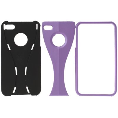 wortek Schutzhülle dreiteilig Apple iPhone 4 / 4S Hülle Hardcase 3 Part Schwarz Lila wortek Schutzhülle dreiteilig Apple iPhone 4 / 4S Hülle Hardcase 3 Part Schwarz Lila von wortek