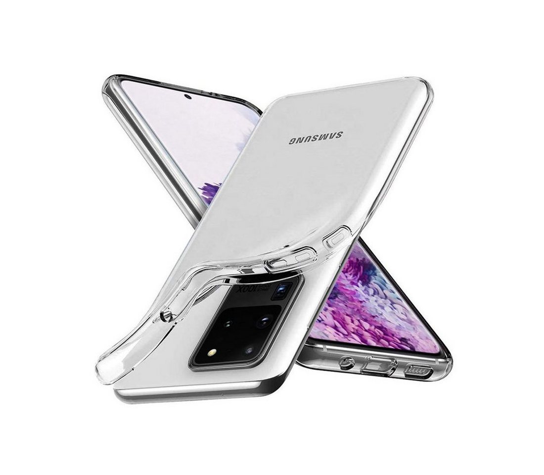 wortek Smartphone-Hülle TPU Handyhülle Samsung Galaxy S20 / Plus / Ultra 6,9 Zoll, Transparent von wortek