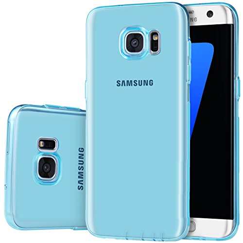 wortek TPU Silikon - Case für Samsung Galaxy S7 Edge Schutz Hülle Blau von wortek