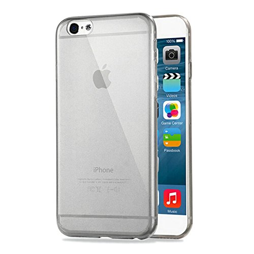 wortek TPU Silikon - Case kompatibel mit iPhone 6 Plus / 6S Plus Schutz Hülle Grau von wortek