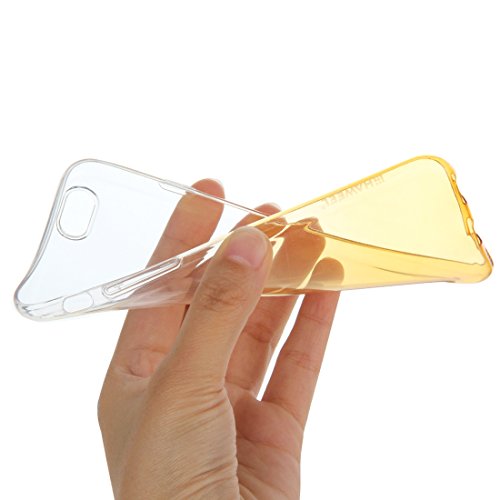 wortek TPU Silikon - Case kompatibel mit iPhone 6 Plus / 6S Plus Schutz Hülle Halb Transparent Farbverlauf Gelb wortek TPU Silikon - Case kompatibel mit iPhone 6 Plus / 6S Plus Schutz Hülle Halb Transparent Farbverlauf Gelb von wortek